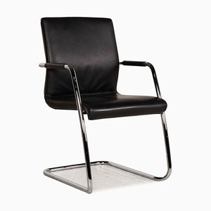 Fauteuil en Cuir Noir de Züco