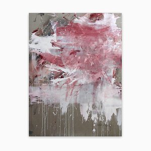 Daniela Schweinsberg, Pink Noise, 2020, acrílico y técnica mixta sobre lino