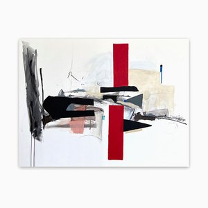 Adrienn Krahl, Tienmu Horizon, 2021, Acryl, Graphit & Kohle auf Leinwand