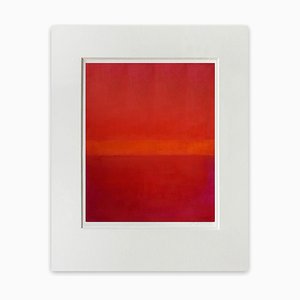 Janise Yntema, Linear Fervor, 2021, Cold Wax & Oil Stick on Canvas Paper