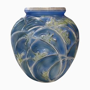 Sauterelles Vase by René Lalique