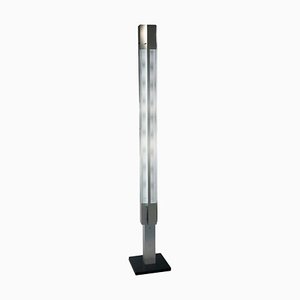 Große Mid-Century Modern Aluminium Signal Column Stehlampe von Serge Mouille