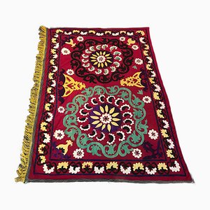 Colorful Handmade Suzani Bedspread