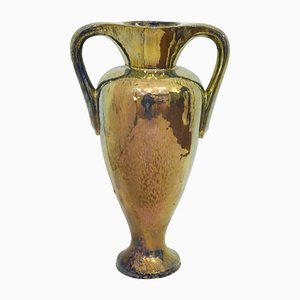 Große Amphora Vase aus Metallischem Sandstein, Frankreich