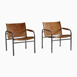 Mid-Century Swedish Model Klinte Lounge Chairs by Tord Björklund, 1970s, Set of 2