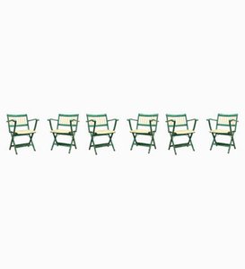 Butacas y sillas de Fratelli Reguitti, años 60. Juego de 6