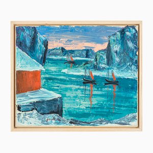 Arctic Sea, Oil on Canvas, Framed