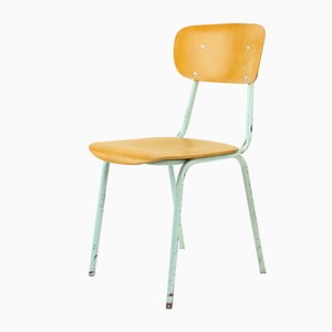 School Chair in Metal and Plywood from Kovona, Czechoslovakia, 1960s