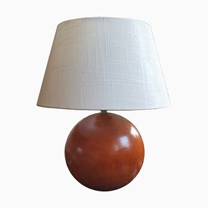 Mid-Century Wooden Table Lamp from I.M.T. Italy