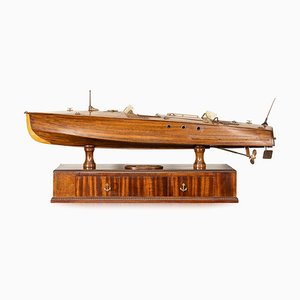 20th Century Mahogany & Rosewood Speed Boat, 1930