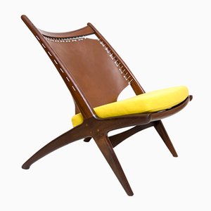 Scandinavian Modern Crossed Chair Design by Fredrik Kayser for Gustav Bauhus