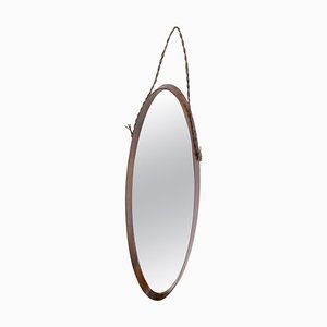 Mid-Century Oval Wall Mirror by Campo E Graffi for String, Italy