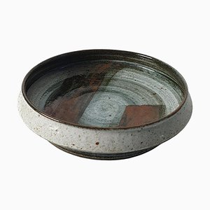 Mid-Century Brutalist Ceramic Bowl by Drejargruppen for Rörstrand, Sweden