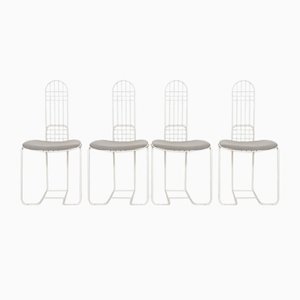 Metal Wire Chairs by Gastone Rinaldi for Thema, Italy, Set of 4