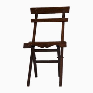Italy Folding Wooden Slat Chair