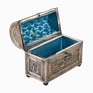 19th Century Silvered Bronze Box