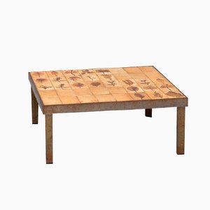 Garrigue Series Tile Coffee Table by Roger Capron
