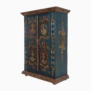 Folk Art Painted Cabinet