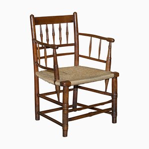 Antique Rope Seat Armchair by William Morris
