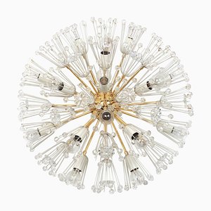 Lampadario Starburst in ottone di Emil Stejnar per Rupert Nikoll, Austria, anni '60