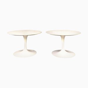 Tavolini da caffè Tulip Mid-Century di Eero Saarinen per Knoll, Italia, anni '60, set di 2
