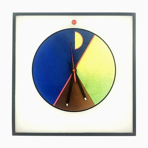 Plastic Morphos Klok Wall Clock by Kurt B. Delbanco for Acerbis, 1980s