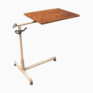 Industrial Italian Iron and Wood Folding Table, 1950s