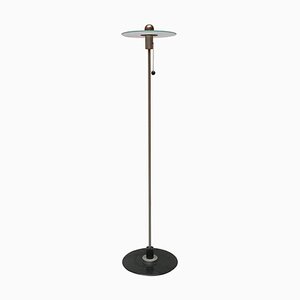 Italian Steel and Glass Bst23 Floor Lamp by Gyula Pap for Tecnolumen, 1923