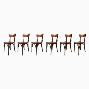 Italienische Vecchia Stühle aus Holz, 1960er, 6er Set