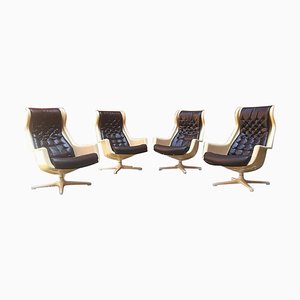 Mid-Century Modern Swedish Space Age Galaxy Armchairs by Alf Svensonn for Dux, 1968, Set of 4