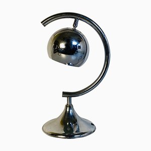 Lampe de Bureau Mid-Century Moderne en Chrome avec Structure Semi-Circulaire, Italie, 1970s