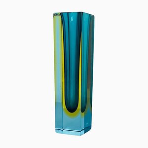 Grünes italienisches Mid-Century Modern Murano Glas von Sommersi Series, 1970er