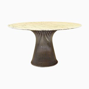 Italienischer Mid-Century Modern Marmor Esstisch von Warren Platner für Knoll, 1970er