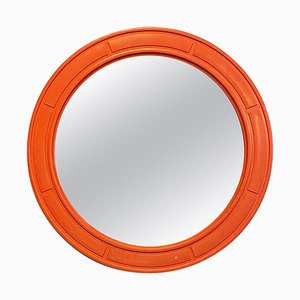 Mid-Century Modern Italian Round Plastic Mirror, 1970s