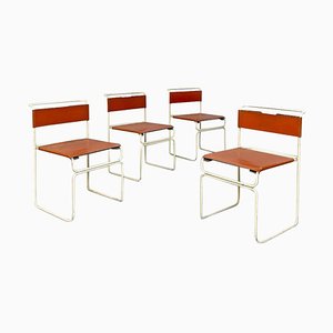 Moderne italienische Mid-Century Libellula Stühle von G.Carini für Planula, 1970er, 4er Set