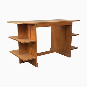 Mid-Century Italian Beech Wood Crate Desk by G. T. Rietveld for Cassina, 1934