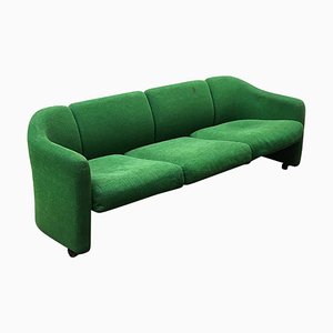 Mid-Century Modern Italian D142 Green Sofa by Eugenio Gerli for Tecno, 1966