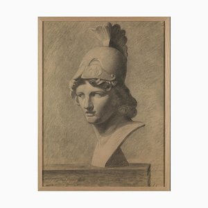 Drawing, 19th-Century, Pencil on Paper, Framed