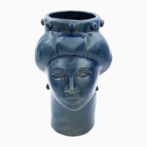 Roxelana Medium • Blauer Tindari von Crita Ceramiche