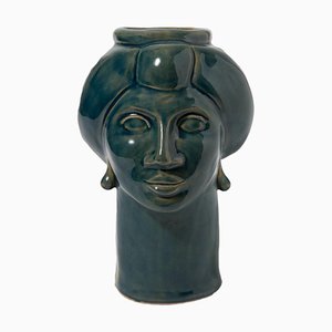 Figura Roxelana, pequeña • Tindari azul de Crita Ceramiche