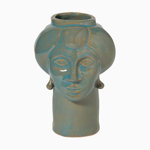 Roxelana Figure, Small • Turquoise Favignana from Crita Ceramiche
