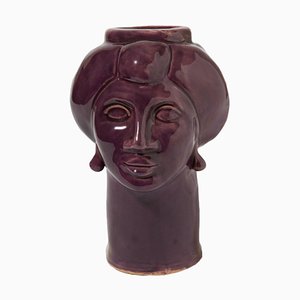 Figura Roxelana, pequeña • Ispica violeta de Crita Ceramiche