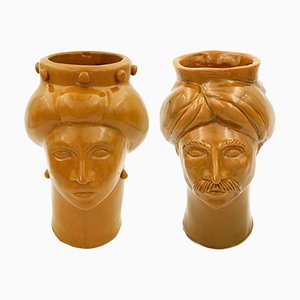 Solimano & Roxelana M Figuren • Sabbia Falconara von Crita Ceramiche, 2er Set