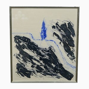 Torsten Andersson, Abstract Color Woodcut, Framed