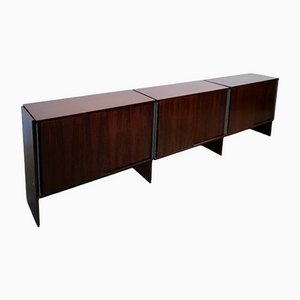 Italian Sideboard in Rosewood and Aluminum from MIM Concept, 1970s