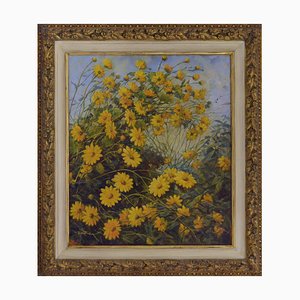 Giovanni Bonetti, Blumen, Öl auf Leinwand, gerahmt