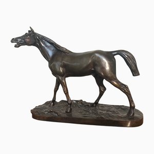 Bronze Pferdeskulptur, Frankreich, 19. Jh