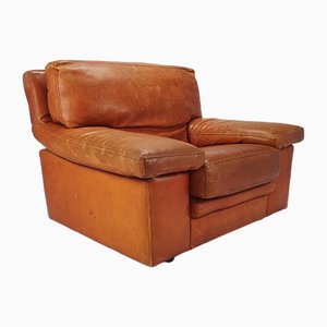 Bull Leather Lounge Chair by Roche Bobois, 1970s