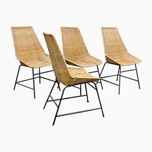 Chaises Basket par G. Legler, Set de 4