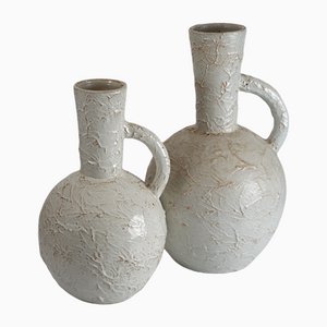 Vasi da terra in ceramica di Andersson & Johansson per Höganäs, anni '30, set di 2